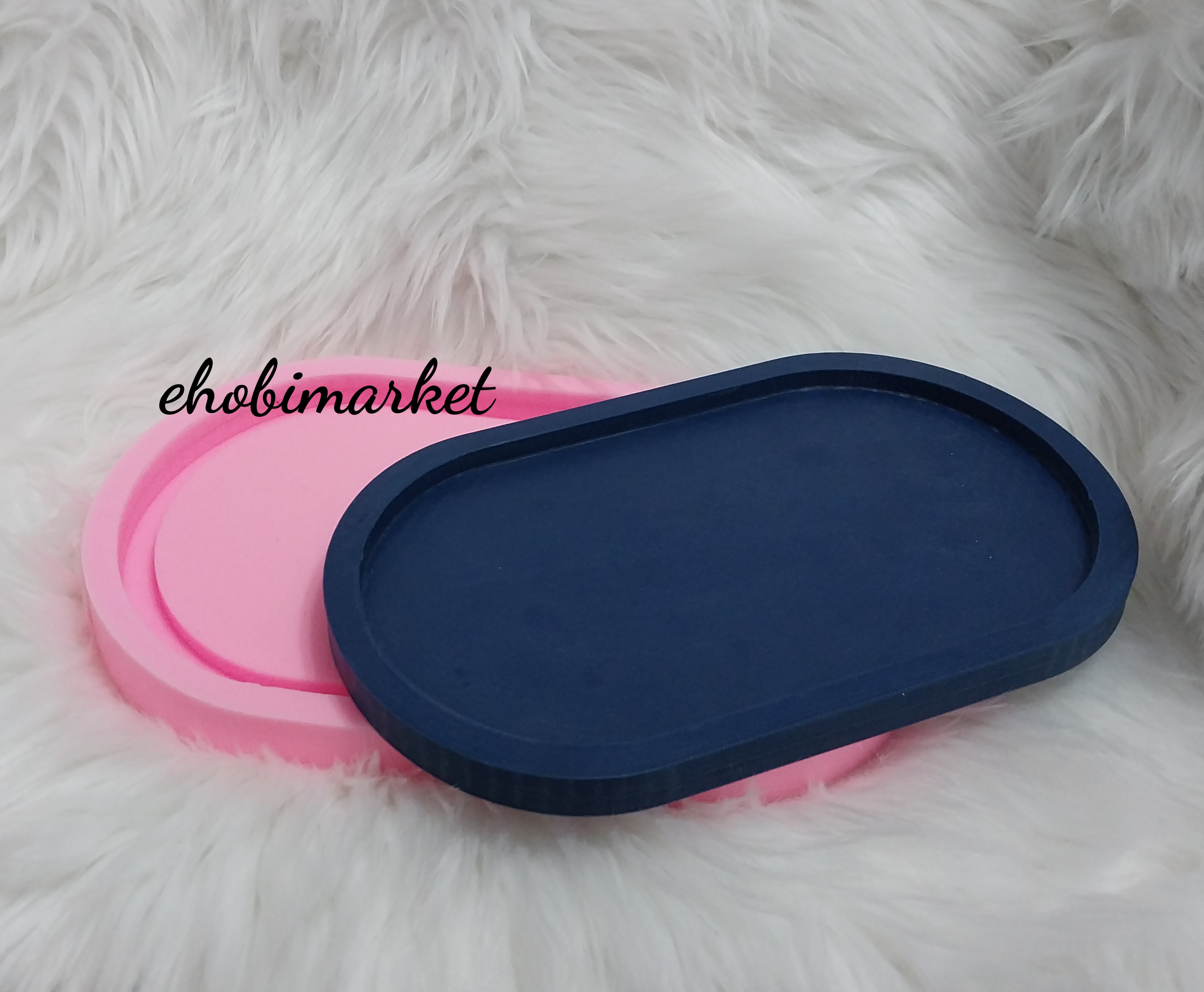 Oval geniş sunum silikon kalip