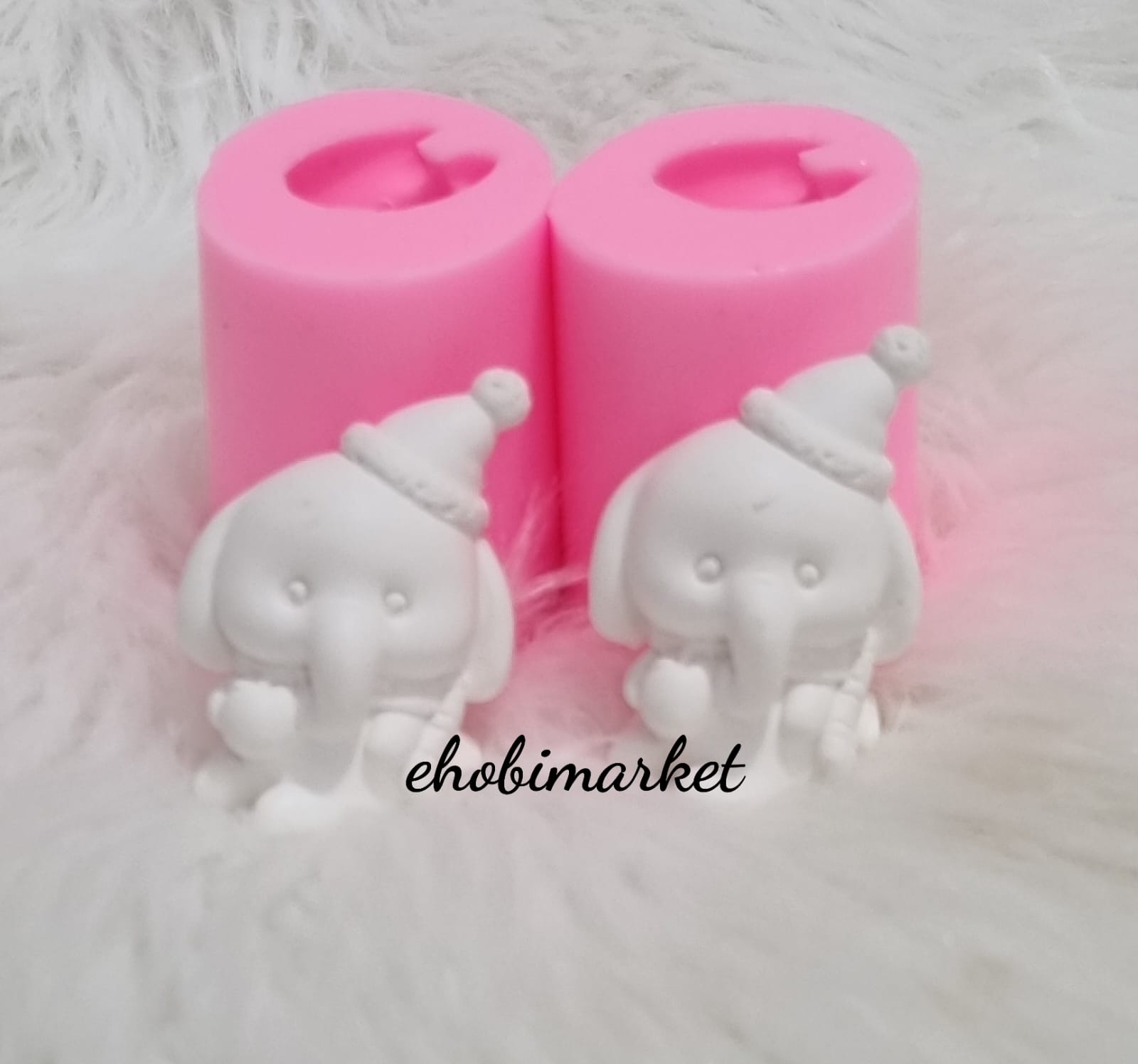 Minik fil silikon kalip