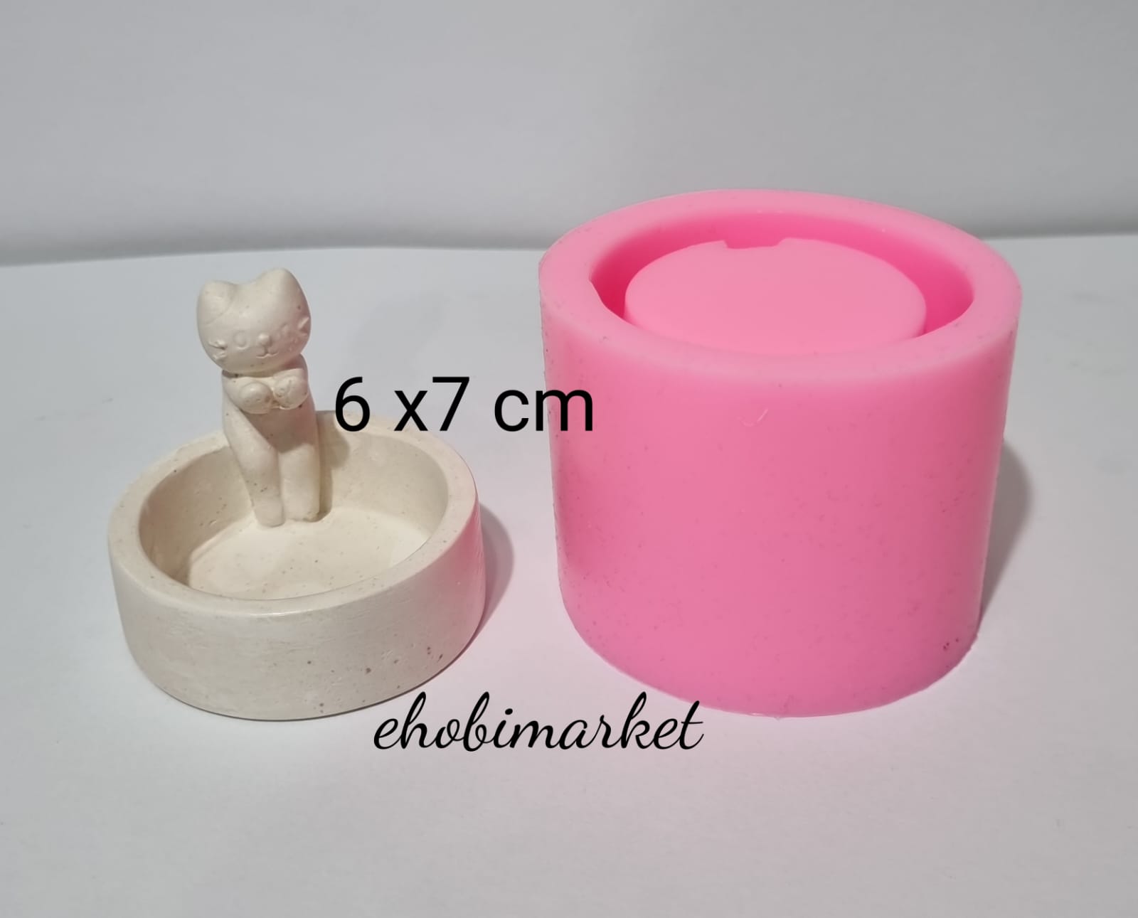 Üşüyen kedi silikon kalip 