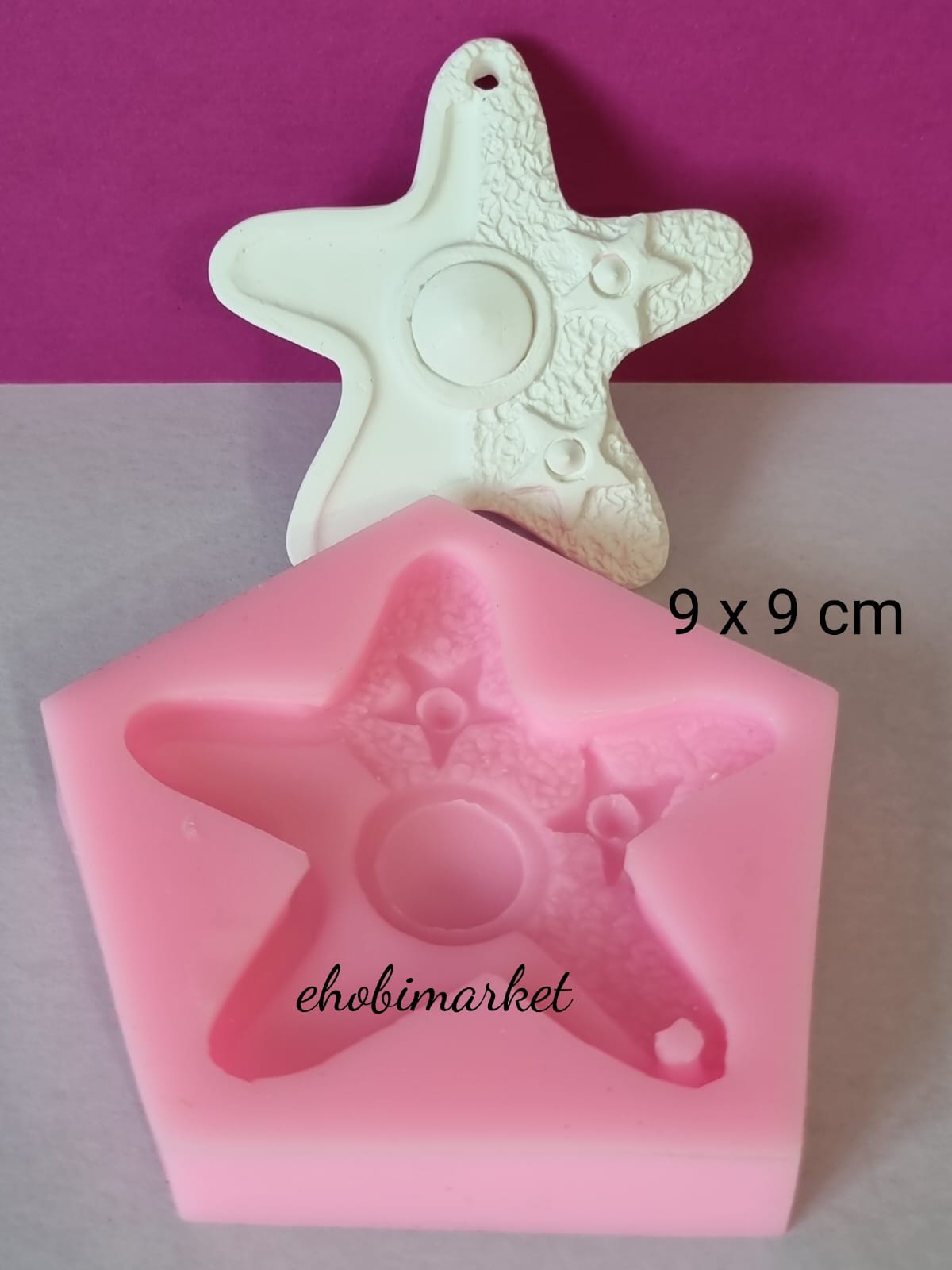 Deniz yıldızı  balkon süslemesi silikon kalıp