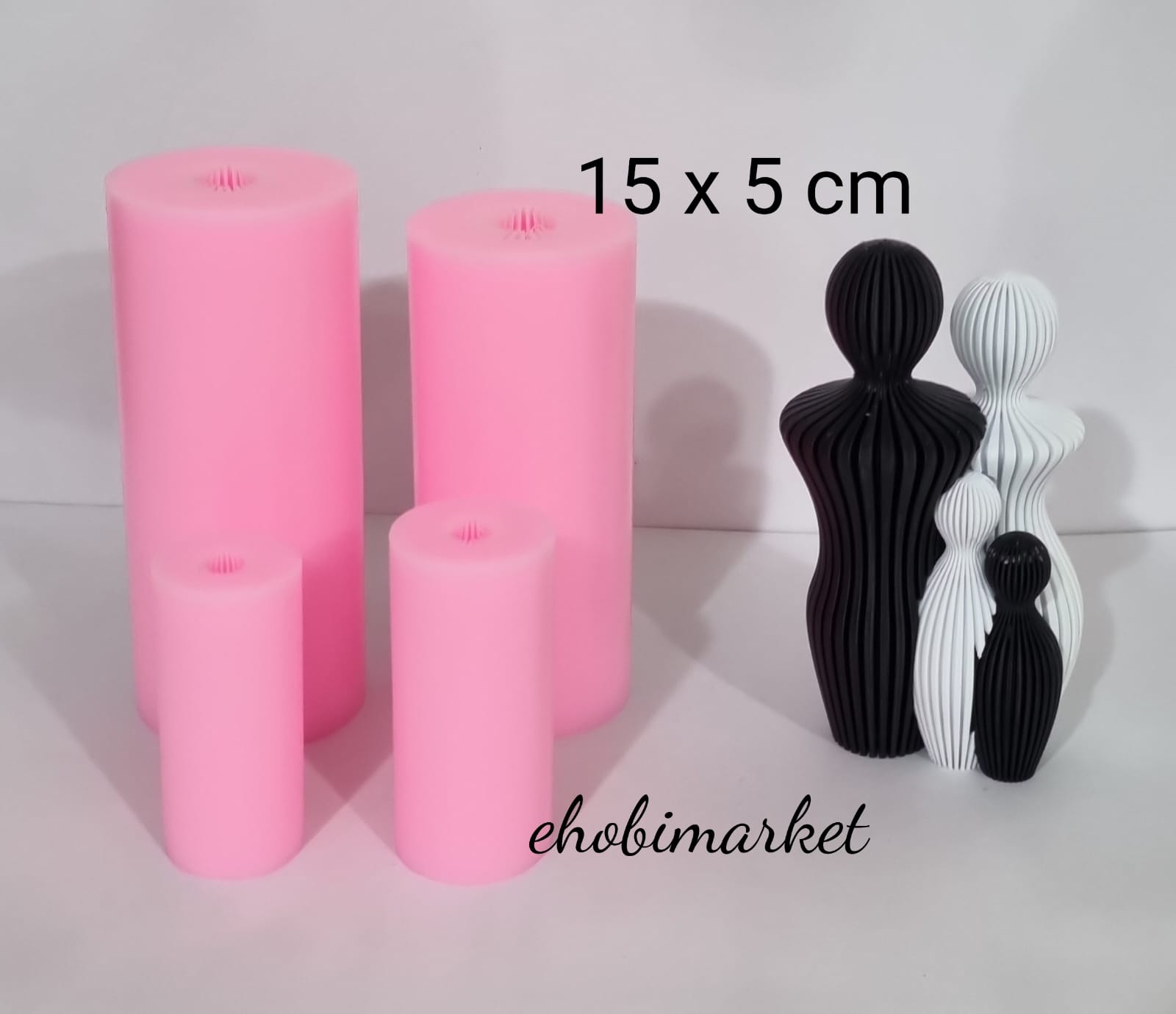 Çizgili dörtlü aile seti