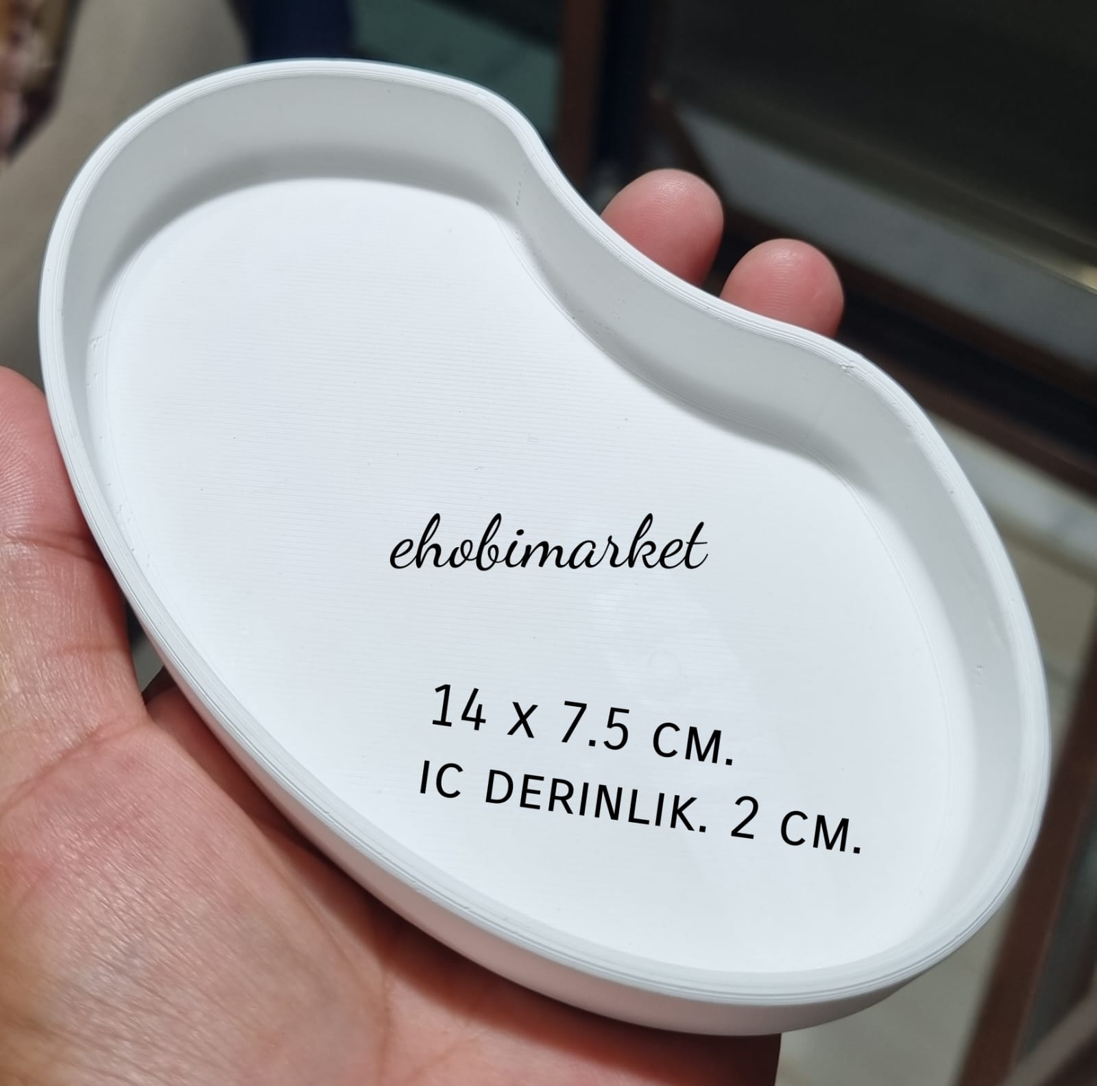 Fasulye  sekilli organizatör silikon kalıp