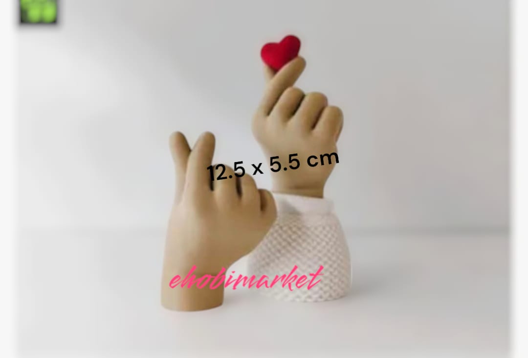 Kalp el silikon kalıp