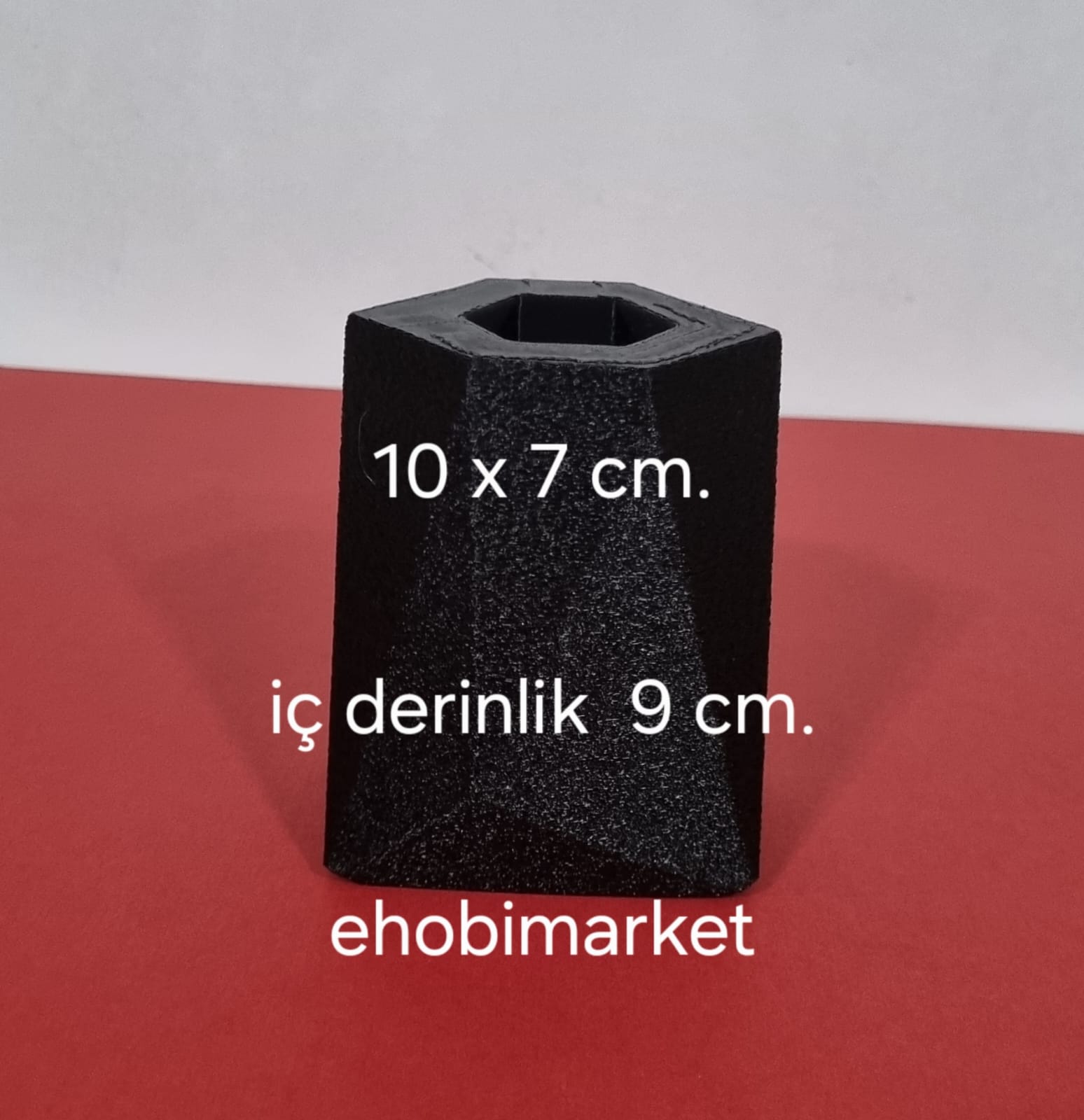 Dokulu prizma vazo silikon kalıp