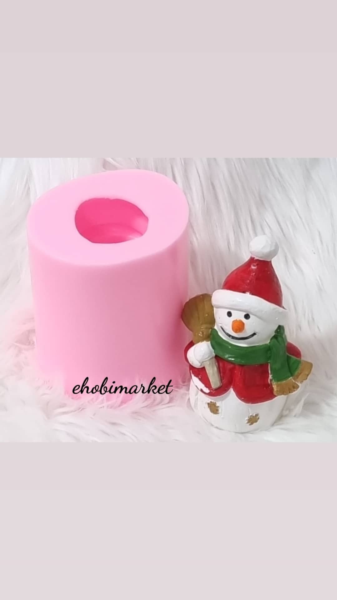 Süpürgeli kardan adam silikon kalip