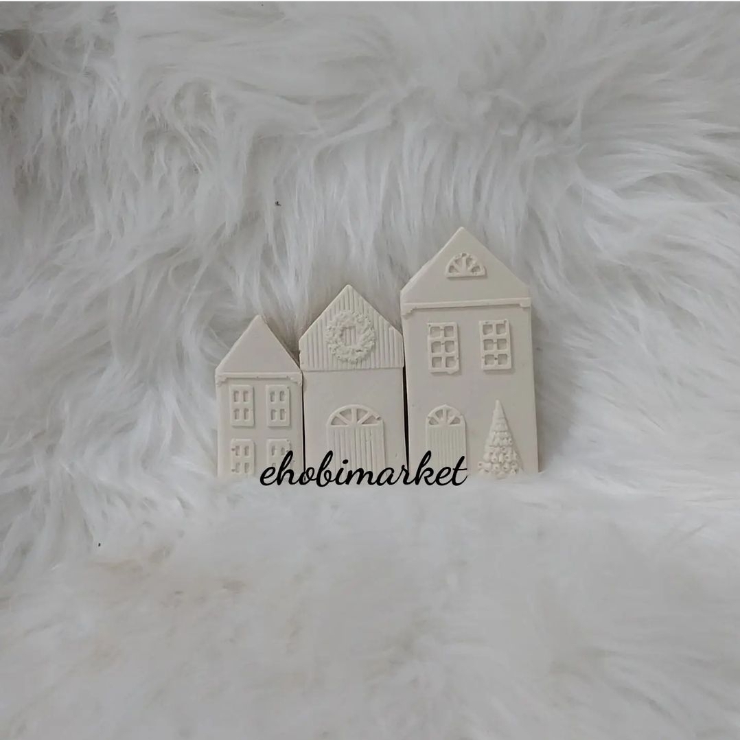 Üçlü evler silikon kaliplari