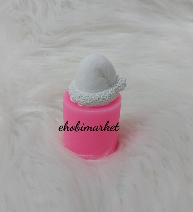 Noel mini şapka silikon kalip