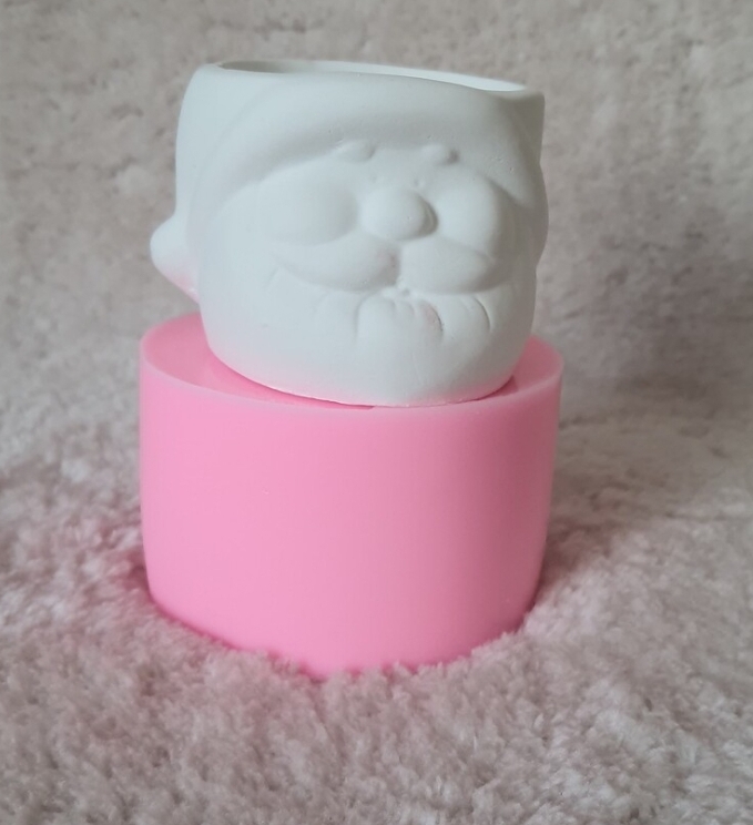 Noel baba ufak  saksı silikon kalip