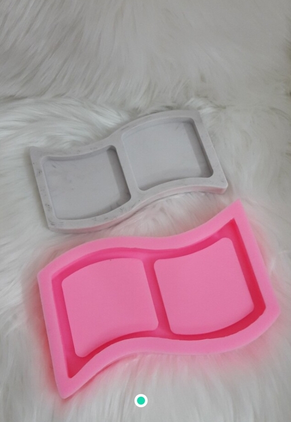 İki bölmeli sunum silikon kalip