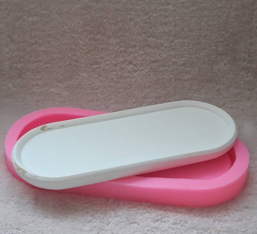 Oval uzun sunum silikon kalip