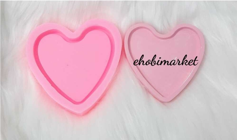 Kalp sunumluk silikon kalip