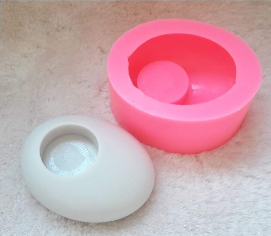 Taş model mumluk silikon kalip