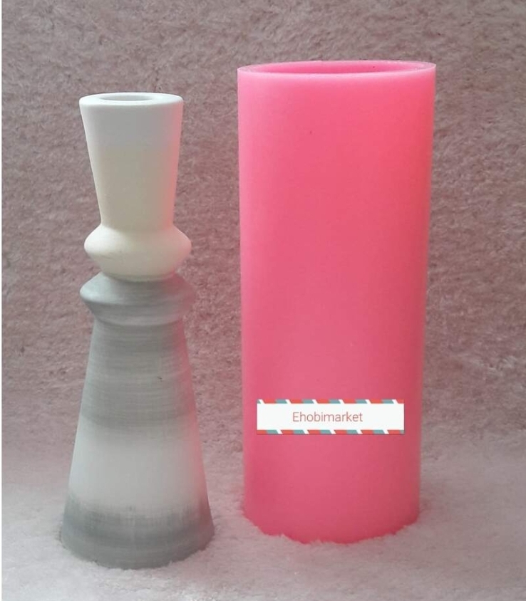 Uzun şamdan silikon kalip