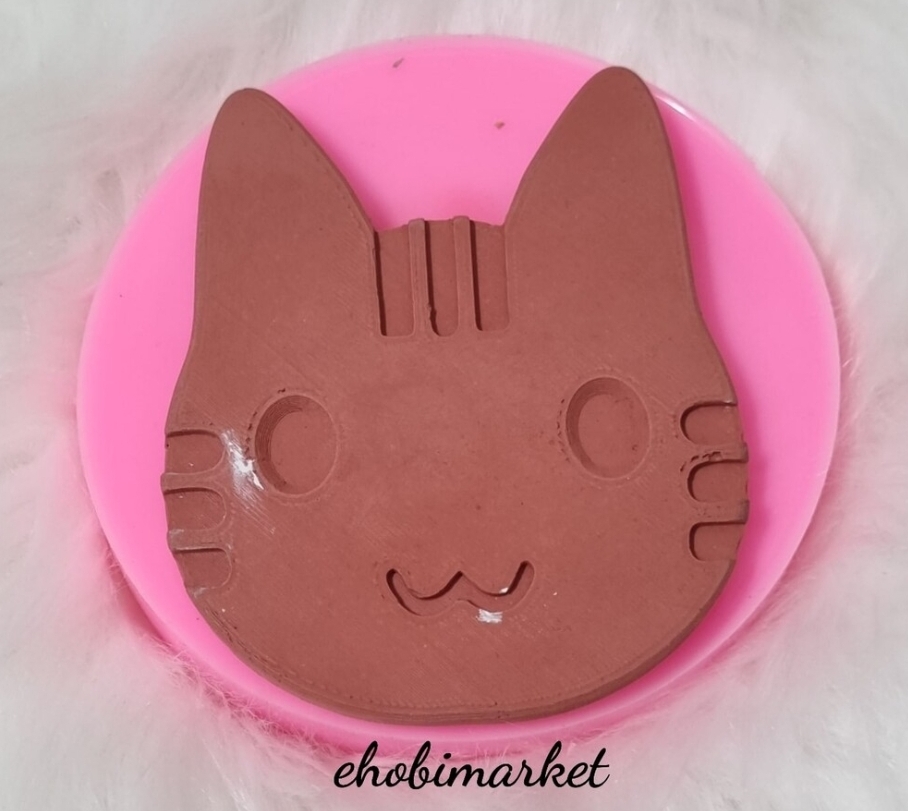Kedi model sunum2 silikon kalip