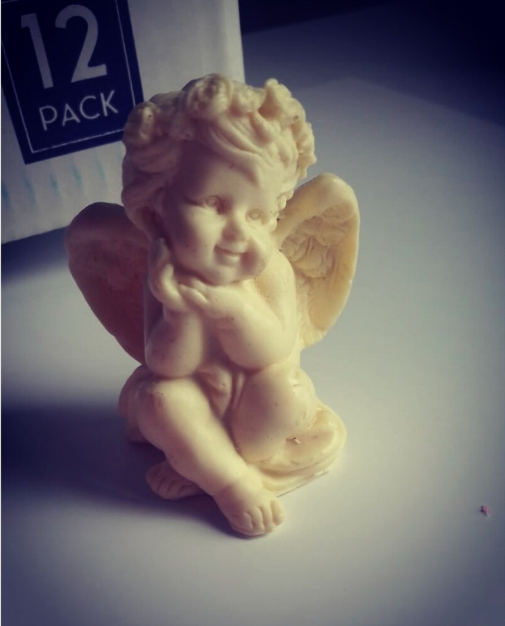 Oturan Melek silikon kalip