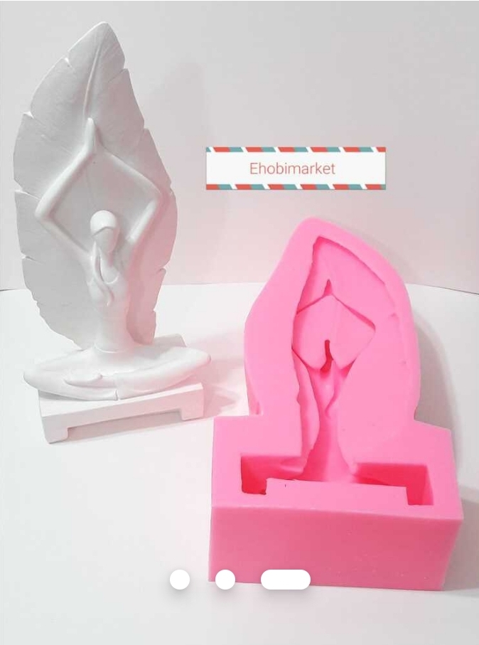 Yoga yapan kiz silikon kalip