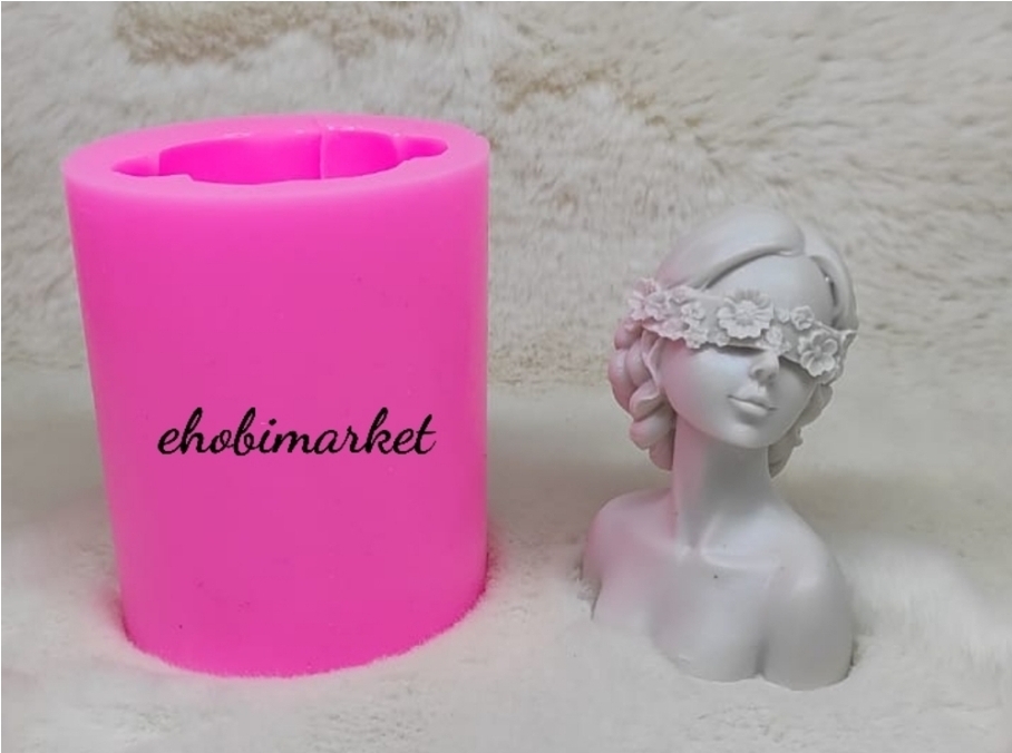 Bayan bandajli silikon kalip