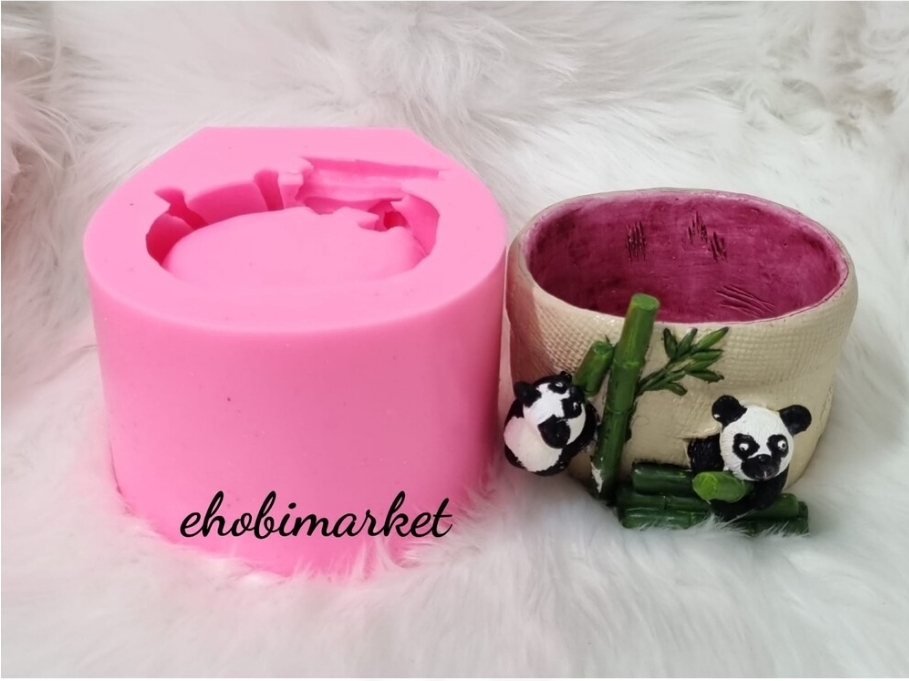 Panda saksi silikon kalip