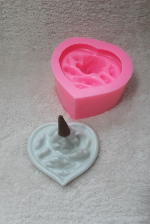 Kalp tütsü silikon kalip