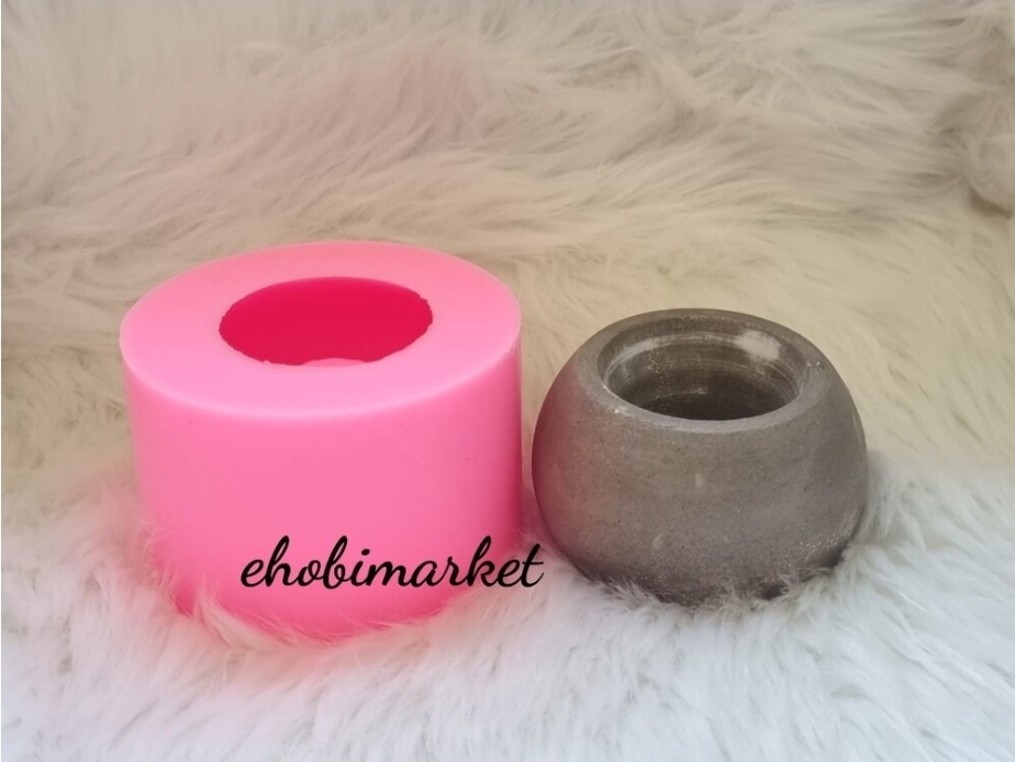 Yuvarlak saksi silikon kalip