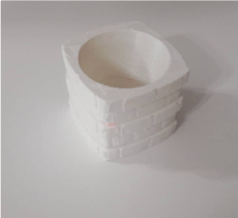 Duvar desen sukulent saksi 1 silikon kalip