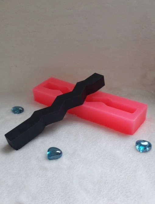 Zigzag silikon kalip