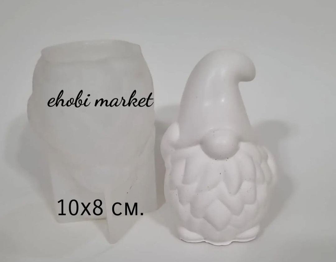 Sakallı tombik burnuk silikon kalıp 