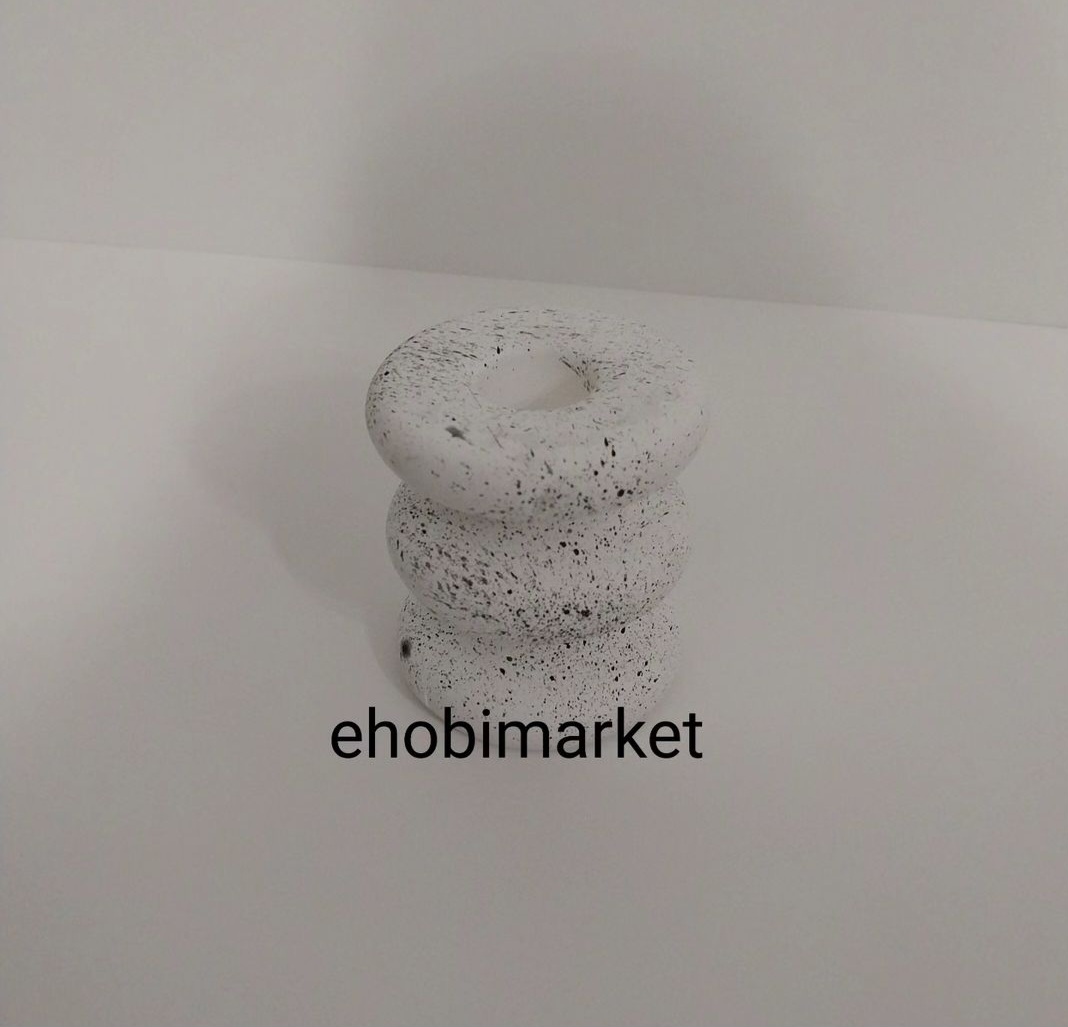 Üç katli twist şamdan silikon kalip 