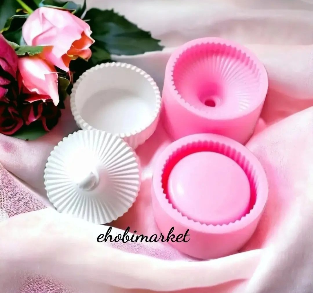 Büyük cizgili kapaklı kutu silikon kalıp 