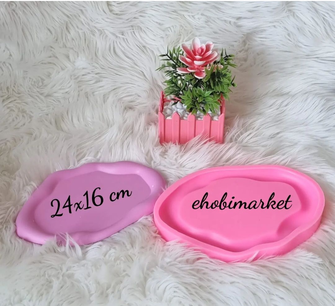 Oval donut sunum silikon kalıp