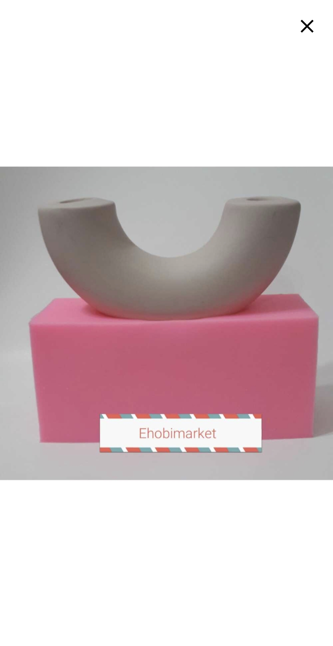 Büyük ikili şamdan silikon kalibi